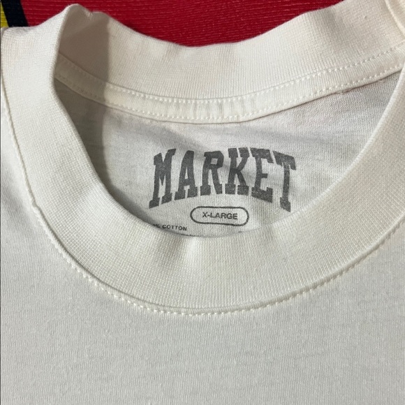 Market Studios White Graphic Tee - Short Sleeve - Picture 4 of 7